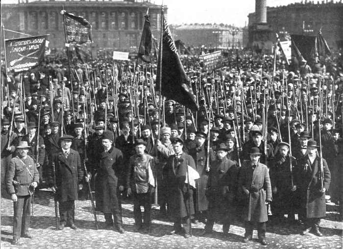 Framed Print : Les Soubresauts de la Russie; Le debut des gardes rouges: une manifestation de la Framed Print : Les Soubresauts de la Russie; Le debut des gardes rouges: une manifestation de la
