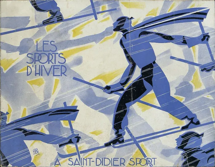 Framed Print : Les sports d'hiver à Saint-Didier Sport, 1935. Creator: Caplen (active 1920s-1930s) Framed Print : Les sports d'hiver à Saint-Didier Sport, 1935. Creator: Caplen (active 1920s-1930s)