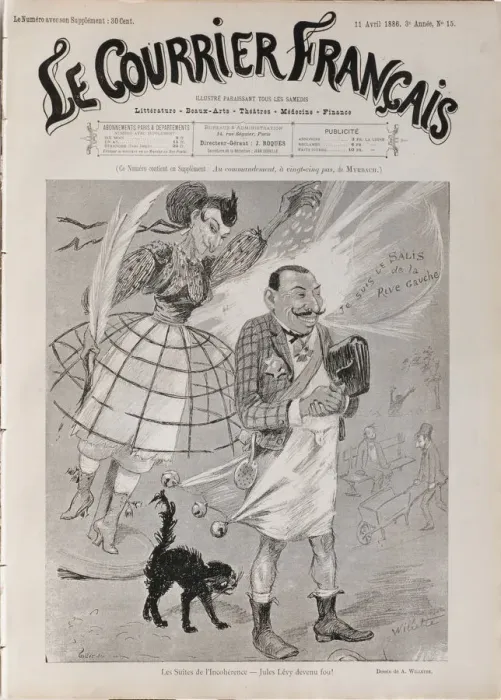Framed Print : Les suites de l Incoherence - Jules Levy devenu fou!, 1886. Creator: Willette Framed Print : Les suites de l Incoherence - Jules Levy devenu fou!, 1886. Creator: Willette