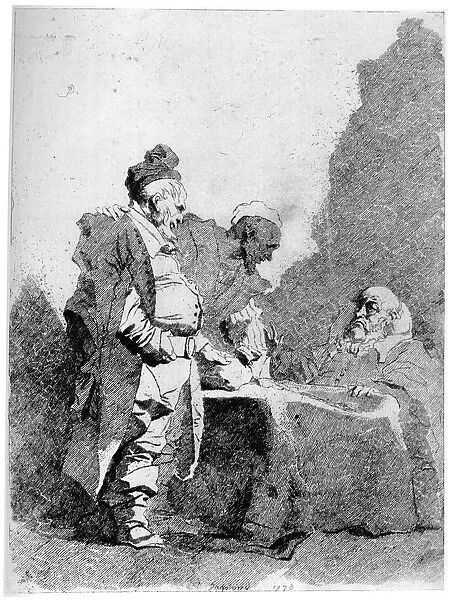 Les Traitants, c1750-1800, (1924)Artist: Jean-Honore Fragonard