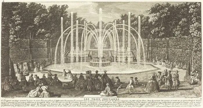 Framed Print : Les Trois Fontaines. The Three Fountains. Creator: Jacques Rigaud Framed Print : Les Trois Fontaines. The Three Fountains. Creator: Jacques Rigaud
