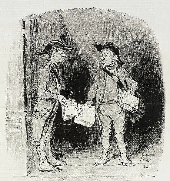 Les Vendeurs de l'Époque, 1845. Creator: Honore Daumier