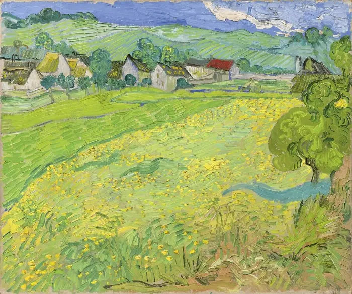 Framed Print : Les Vessenots in Auvers, 1890. Creator: Vincent van Gogh Framed Print : Les Vessenots in Auvers, 1890. Creator: Vincent van Gogh