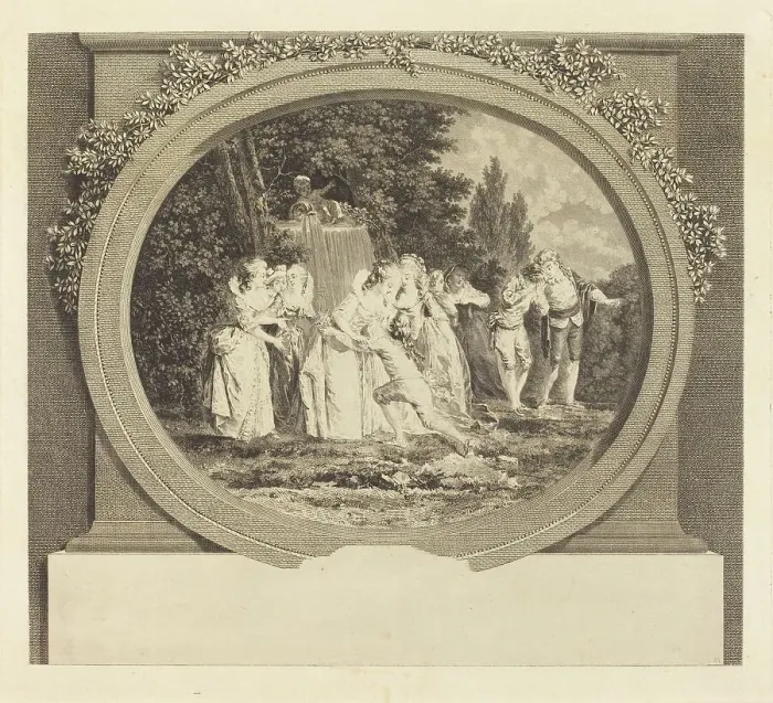 Framed Print : Les Voeux acceptees, probably c. 1777 / 1783. Creator: Nicolas Delaunay Framed Print : Les Voeux acceptees, probably c. 1777 / 1783. Creator: Nicolas Delaunay