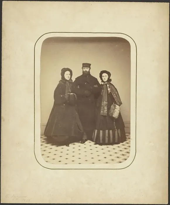 Framed Print : Les Voyageurs, 1866. Creator: Unknown Framed Print : Les Voyageurs, 1866. Creator: Unknown