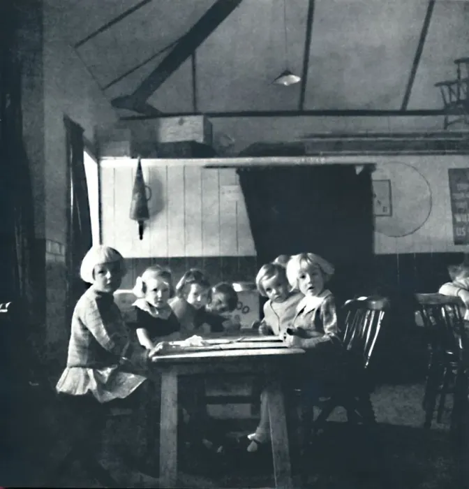 Framed Print : Lessons for London children in the village hall, 1941. Artist: Cecil Beaton Framed Print : Lessons for London children in the village hall, 1941. Artist: Cecil Beaton