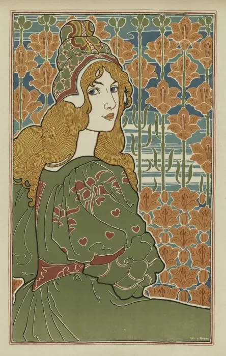 Framed Print : LEstampe Moderne: Jane, 1898. Creator: Louis Rhead (American, 1857-1926); Printed by F Framed Print : LEstampe Moderne: Jane, 1898. Creator: Louis Rhead (American, 1857-1926); Printed by F