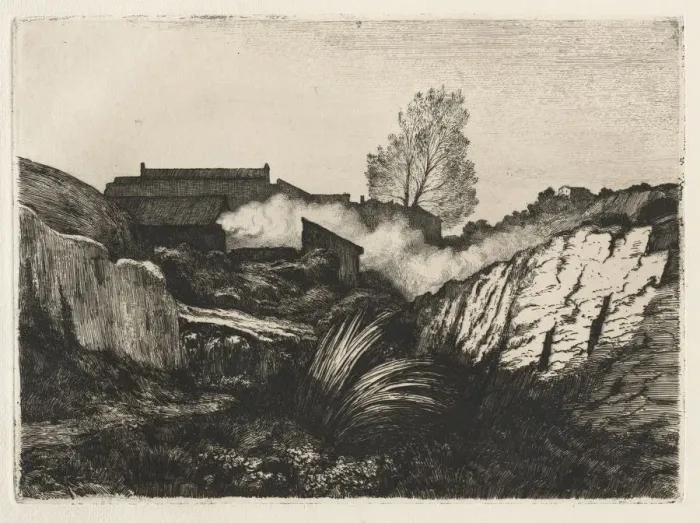 Framed Print : LEstaque, 1878. Creator: Andre Paul Borel (French, 1828-1912) Framed Print : LEstaque, 1878. Creator: Andre Paul Borel (French, 1828-1912)