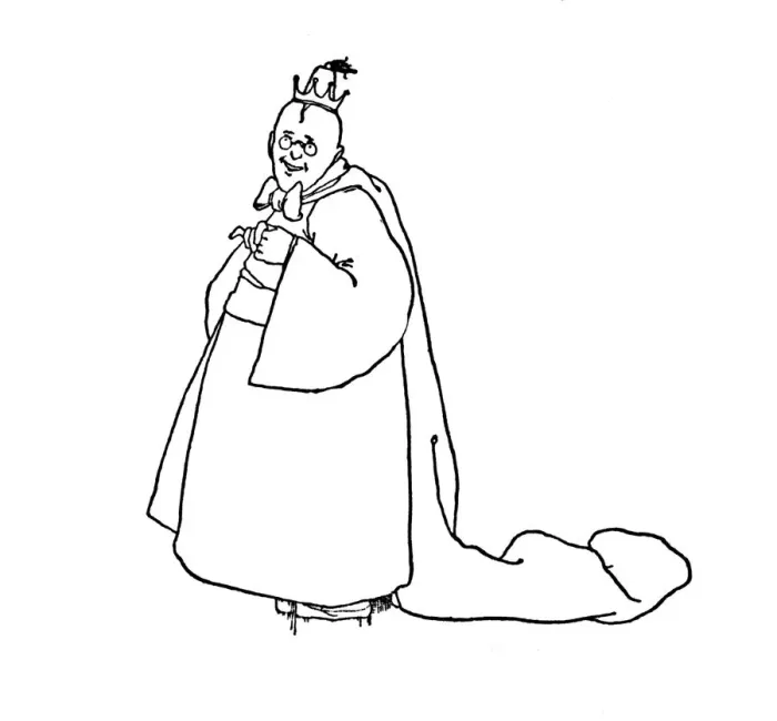 Framed Print : But Let It Make Us Laugh, Said the King, c1930. Artist: W Heath Robinson Framed Print : But Let It Make Us Laugh, Said the King, c1930. Artist: W Heath Robinson