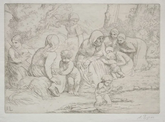 Framed Print : LEte. Creator: Alphonse Legros (French, 1837-1911) Framed Print : LEte. Creator: Alphonse Legros (French, 1837-1911)