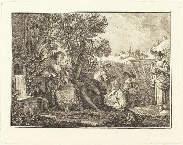 Framed Print : L'ete. Creators: Joseph de Longueil, Charles Eisen Framed Print : L'ete. Creators: Joseph de Longueil, Charles Eisen