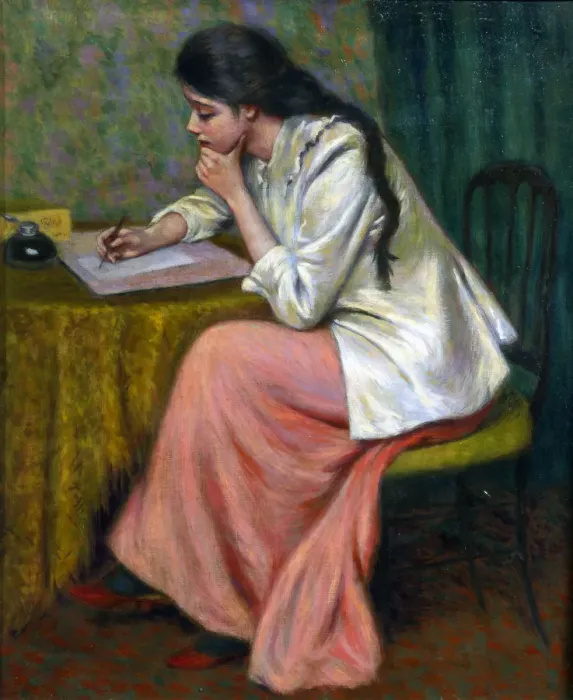 Framed Print : A Letter. Private Collection Framed Print : A Letter. Private Collection