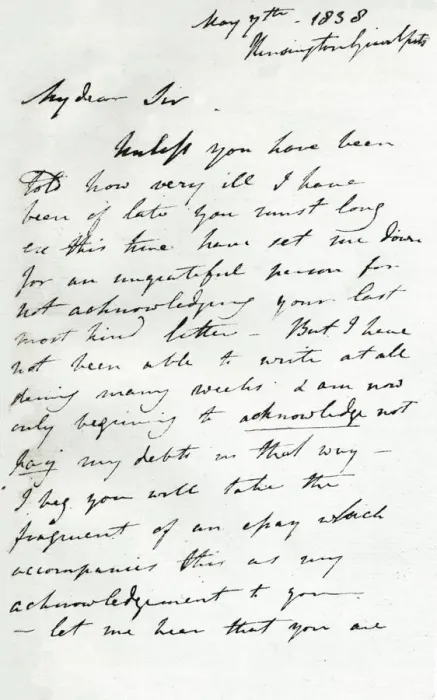 Framed Print : A letter from Augustus Wall Callcott, 7 May 1838 (1904). Artist: Augustus Wall Callcott Framed Print : A letter from Augustus Wall Callcott, 7 May 1838 (1904). Artist: Augustus Wall Callcott