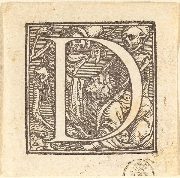 Letter D. Creator: Hans Holbein the Younger