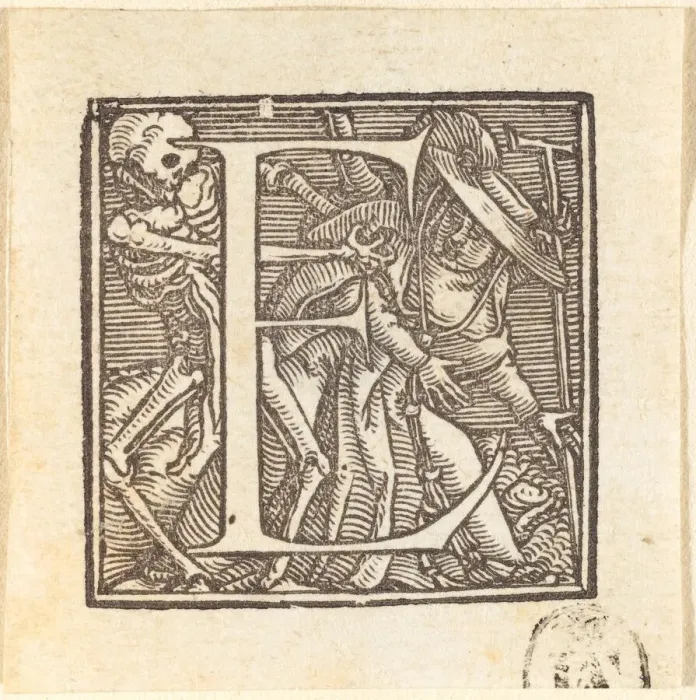 Framed Print : Letter E. Creator: Hans Holbein the Younger Framed Print : Letter E. Creator: Hans Holbein the Younger