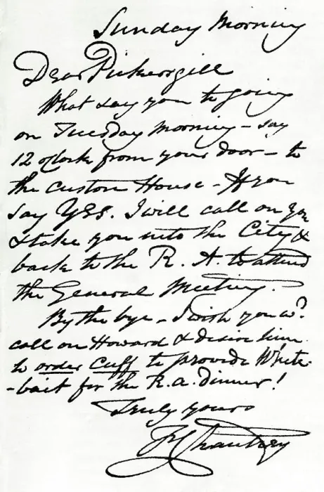 Framed Print : A letter from Francis Leggatt Chantrey, 1839 (1904). Artist: Francis Legatt Chantrey