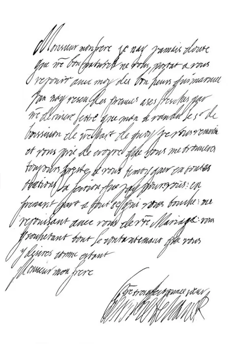 Framed Print : Letter by Henrietta Maria, Queen of Charles I, 17th century (1865). Artist: Frederick George Netherclift Framed Print : Letter by Henrietta Maria, Queen of Charles I, 17th century (1865). Artist: Frederick George Netherclift