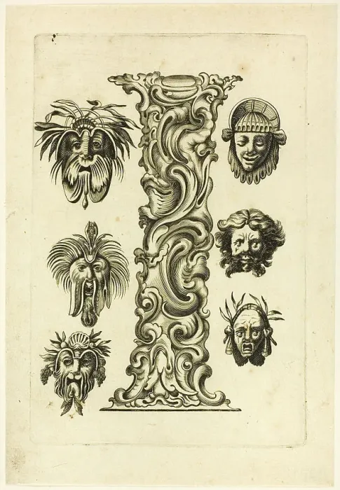 Framed Print : Letter I, 1630. Creator: Pierre Aubry Framed Print : Letter I, 1630. Creator: Pierre Aubry