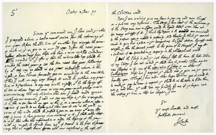 Framed Print : Letter from John Locke to Hans Sloane, 2nd December 1699. Artist: John Locke Framed Print : Letter from John Locke to Hans Sloane, 2nd December 1699. Artist: John Locke