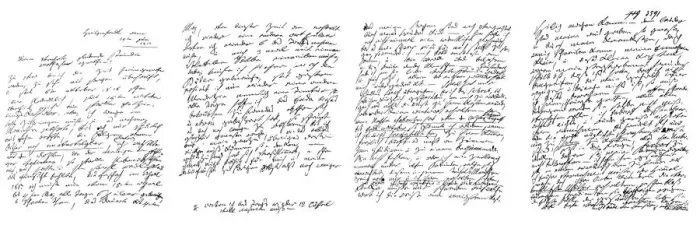 Framed Print : Letter by Ludwig von Beethoven, 1817 (1865). Artist: Frederick George Netherclift Framed Print : Letter by Ludwig von Beethoven, 1817 (1865). Artist: Frederick George Netherclift
