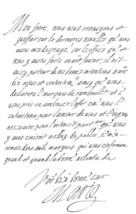 Framed Print : Letter by Marie de Medici to the Duke of Savoy, late 16th - early 17th century (1865). Artist: Frederick George Netherclift Framed Print : Letter by Marie de Medici to the Duke of Savoy, late 16th - early 17th century (1865). Artist: Frederick George Netherclift