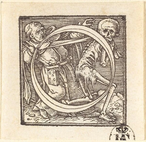 Letter O. Creator: Hans Holbein the Younger