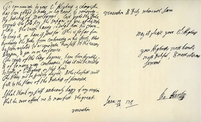 Framed Print : Letter from Robert Harley, Earl of Oxford, to the future King George I, c1711. Artist: Robert Harley, Earl of Oxford Framed Print : Letter from Robert Harley, Earl of Oxford, to the future King George I, c1711. Artist: Robert Harley, Earl of Oxford