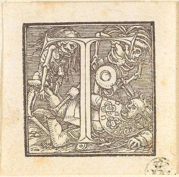 Letter T. Creator: Hans Holbein the Younger