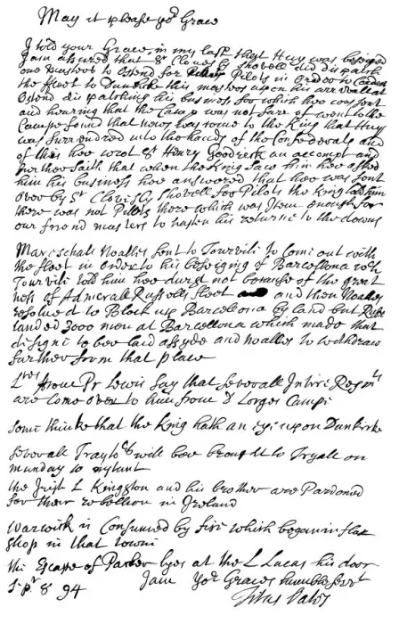 Framed Print : Letter by Titus Oates to the Duke of Bolton, 1694 (1865). Artist: Frederick George Netherclift Framed Print : Letter by Titus Oates to the Duke of Bolton, 1694 (1865). Artist: Frederick George Netherclift