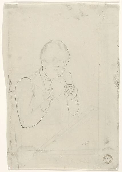 The Letter (verso), 1890-1891. Creator: Mary Cassatt (American, 1844-1926)