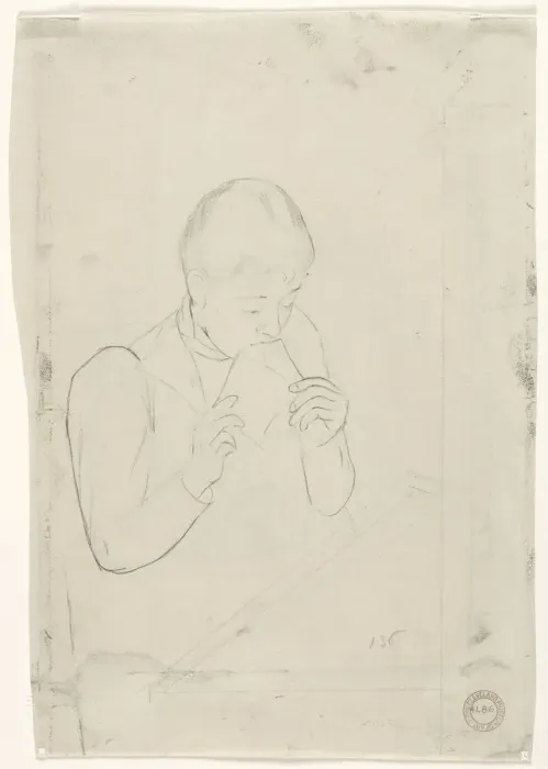 Framed Print : The Letter (verso), 1890-1891. Creator: Mary Cassatt (American, 1844-1926) Framed Print : The Letter (verso), 1890-1891. Creator: Mary Cassatt (American, 1844-1926)