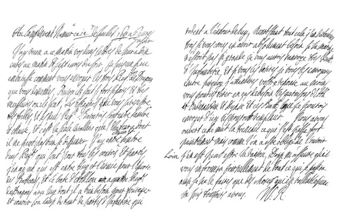 Framed Print : Letter by William III King of England, 1695 (1865). Artist: Frederick George Netherclift Framed Print : Letter by William III King of England, 1695 (1865). Artist: Frederick George Netherclift