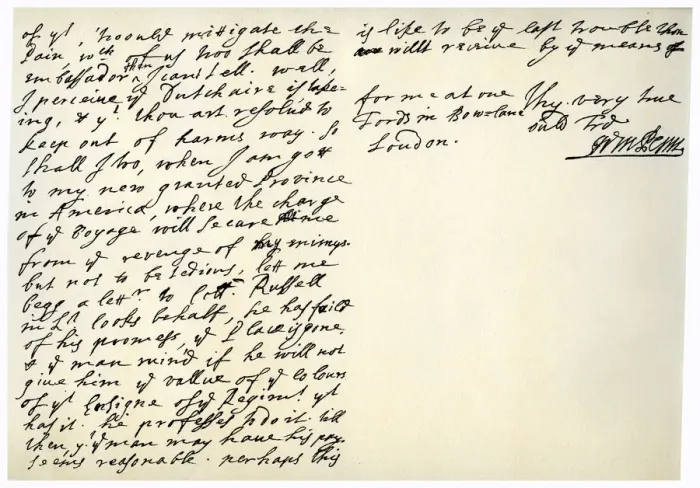 Framed Print : Letter from William Penn to Colonel Henry Sydney, 29th March 1681. Artist: William Penn Framed Print : Letter from William Penn to Colonel Henry Sydney, 29th March 1681. Artist: William Penn