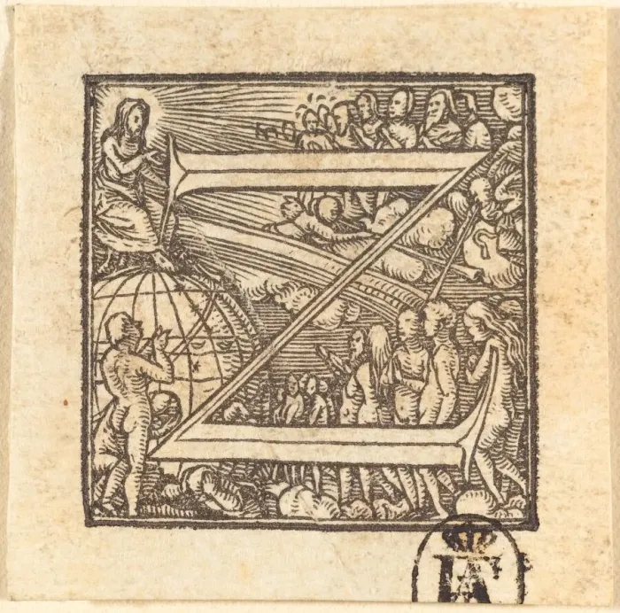 Framed Print : Letter Z. Creator: Hans Holbein the Younger Framed Print : Letter Z. Creator: Hans Holbein the Younger
