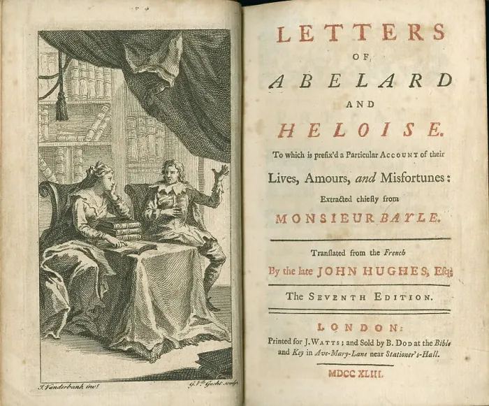 Framed Print : Letters of Abelard and Heloise, 1743. Artist: Anonymous Framed Print : Letters of Abelard and Heloise, 1743. Artist: Anonymous