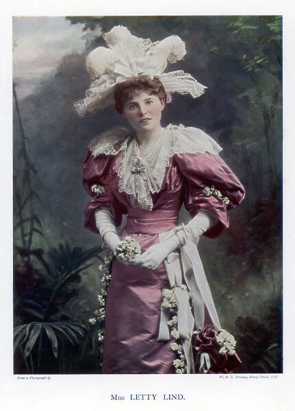 Letty Lind, actress and dancer, 1901. Artist: W&D Downey
