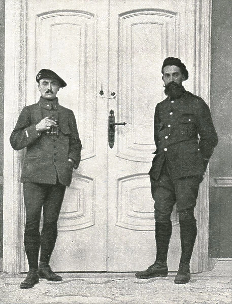 A leur entrée, les Francais ont eu le soin d'apposer des scelles a la porte des... 1916 (1924) Creator: Unknown