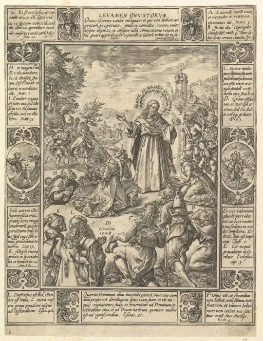 Framed Print : Levamen Onostrorum, from Allegories of the Christian Faith Framed Print : Levamen Onostrorum, from Allegories of the Christian Faith