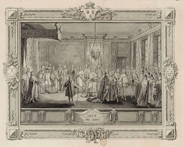Leve du Roy (The levee of King Louis XVI), 1774-1775. Creator: Patas, Charles Emmanuel