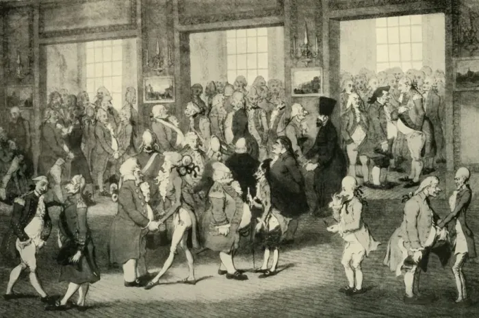 Framed Print : Levee of Lord Cornwallis (Governor General in the doorway on right), 1925. Creator: Unknown Framed Print : Levee of Lord Cornwallis (Governor General in the doorway on right), 1925. Creator: Unknown