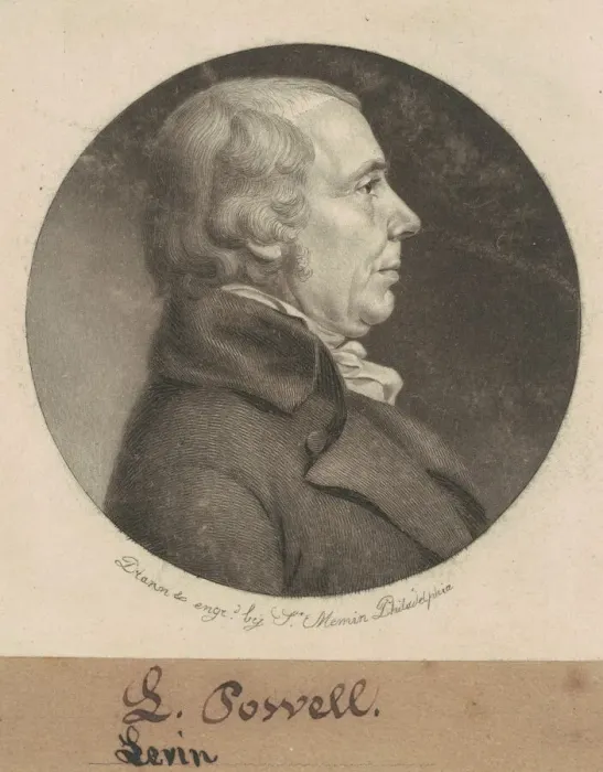 Framed Print : Leven Powell, 1800. Creator: Charles Balthazar Julien Fevret de Saint-Memin Framed Print : Leven Powell, 1800. Creator: Charles Balthazar Julien Fevret de Saint-Memin