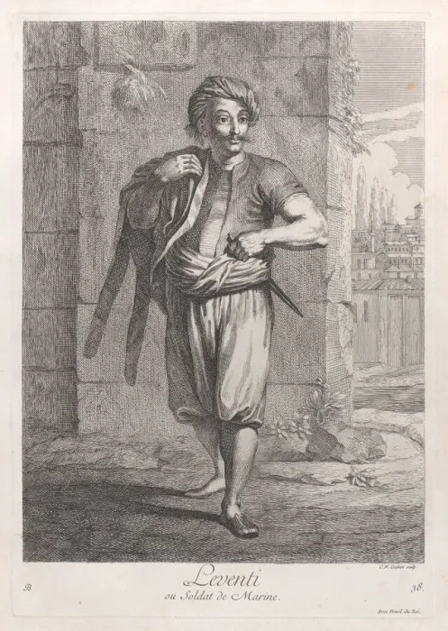 Framed Print : Leventi, ou Soldat de Marine, 1714-15. Creator: Unknown Framed Print : Leventi, ou Soldat de Marine, 1714-15. Creator: Unknown