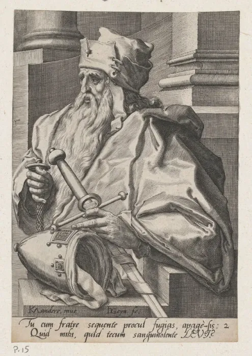 Framed Print : Levi, from The Twelve Sons of Jacob. Creator: Jacques de Gheyn II Framed Print : Levi, from The Twelve Sons of Jacob. Creator: Jacques de Gheyn II