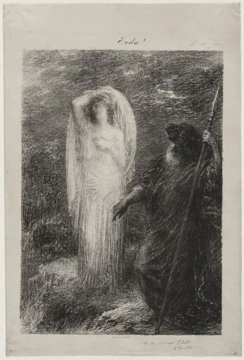 Framed Print : LEvocation dErda, 1885. Creator: Henri Fantin-Latour (French, 1836-1904) Framed Print : LEvocation dErda, 1885. Creator: Henri Fantin-Latour (French, 1836-1904)