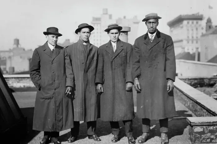 Framed Print : Lew G. Henderson; Vincent Genoves; E.K. Miller; and Duke P. Kahanamoku, 1912. Creator: Bain News Service Framed Print : Lew G. Henderson; Vincent Genoves; E.K. Miller; and Duke P. Kahanamoku, 1912. Creator: Bain News Service