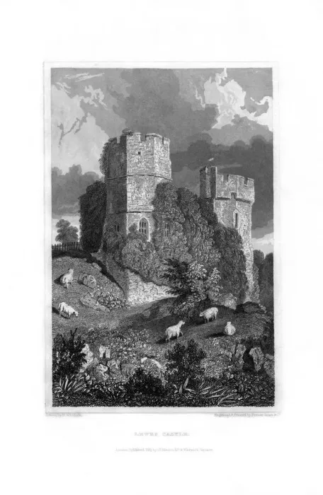 Framed Print : Lewes Castle, East Sussex, 1829. Artist: Fenner, Sears & Co Framed Print : Lewes Castle, East Sussex, 1829. Artist: Fenner, Sears & Co