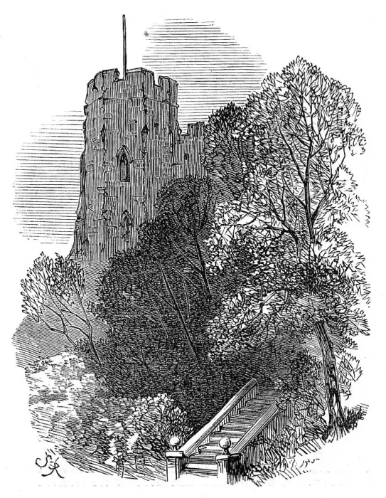Framed Print : Lewes Castle, Sussex, 1872. Creator: Unknown Framed Print : Lewes Castle, Sussex, 1872. Creator: Unknown