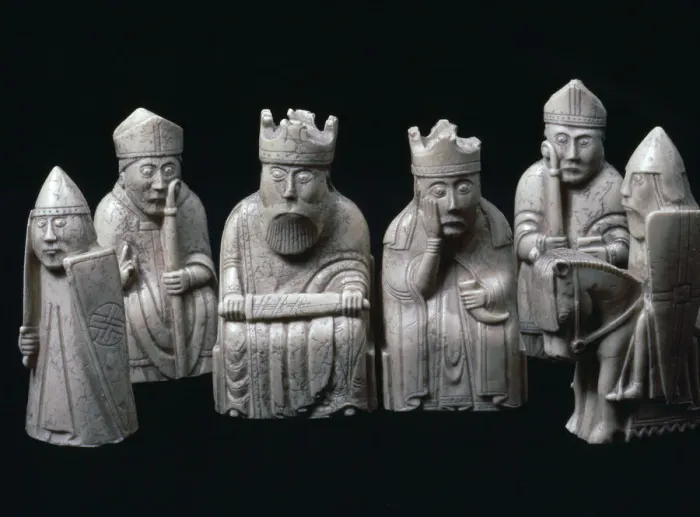Framed Print : The Lewis Chessmen, (Norwegian?), c1150-c1200 Framed Print : The Lewis Chessmen, (Norwegian?), c1150-c1200