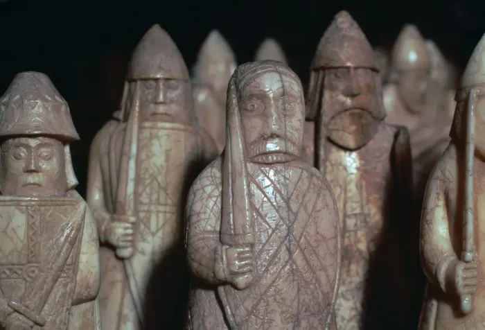 Framed Print : The Lewis Chessmen, (Norwegian?), c1150-c1200 Framed Print : The Lewis Chessmen, (Norwegian?), c1150-c1200