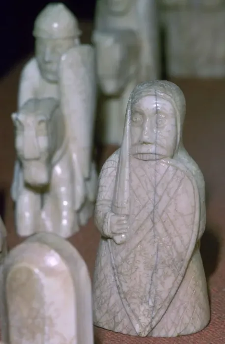 Framed Print : The Lewis Chessmen, (Norwegian?), c1150-c1200 Framed Print : The Lewis Chessmen, (Norwegian?), c1150-c1200